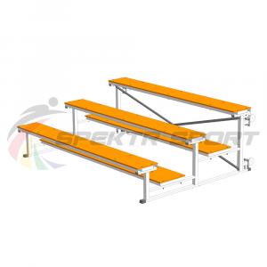 Купить Трибуна мобильная 3 ряда сиденья из фанеры на 15 мест в Сухиничах 