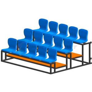 Купить Трибуна мобильная 3 ряда сиденья пластиковые на 15 мест в Сухиничах 