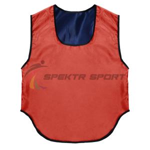 Купить Манишка футбольная двусторонняя Spektr Sport красно-синяя р. 36-40 в Сухиничах 